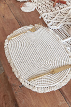 Load image into Gallery viewer, Organic Cotton Macrame Placemat
