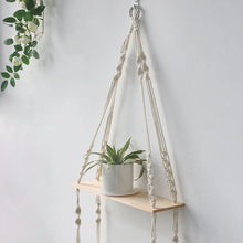 Load image into Gallery viewer, DecorBites™ Boho Macrame Wall Shelf for Home Decor
