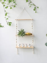 Load image into Gallery viewer, DecorBites™ Boho Macrame Wall Shelf for Home Decor

