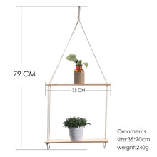 Load image into Gallery viewer, DecorBites™ Boho Macrame Wall Shelf for Home Decor

