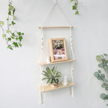 Load image into Gallery viewer, DecorBites™ Boho Macrame Wall Shelf for Home Decor
