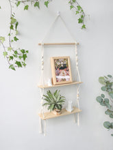 Load image into Gallery viewer, DecorBites™ Boho Macrame Wall Shelf for Home Decor
