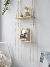 Load image into Gallery viewer, DecorBites™ Boho Macrame Wall Shelf for Home Decor
