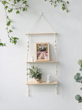 Load image into Gallery viewer, DecorBites™ Boho Macrame Wall Shelf for Home Decor

