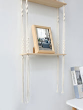 Load image into Gallery viewer, DecorBites™ Boho Macrame Wall Shelf for Home Decor
