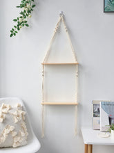 Load image into Gallery viewer, DecorBites™ Boho Macrame Wall Shelf for Home Decor
