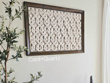 Load image into Gallery viewer, unique framed macrame
