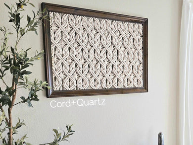 unique framed macrame