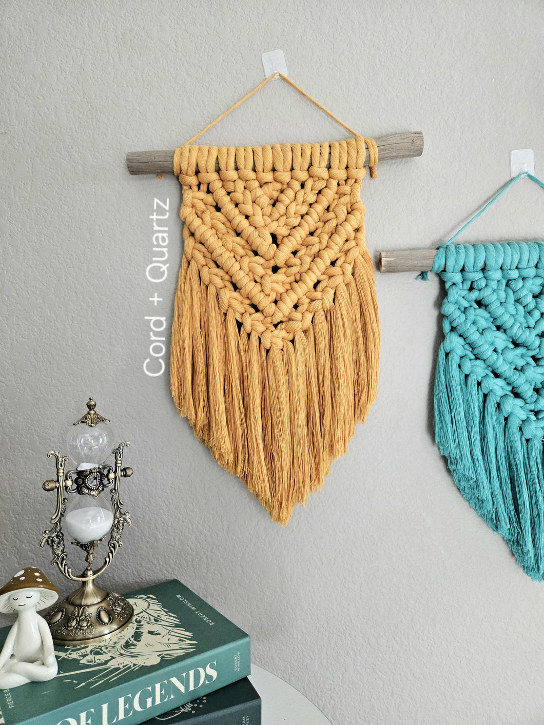 Handmade Macrame Wall Hanging: Boho Home Decor 13in × 16in.