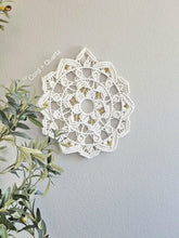 Load image into Gallery viewer, handmade macrame mandala wall hanging decor
