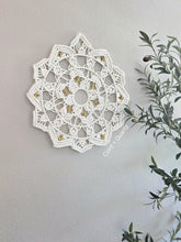Load image into Gallery viewer, handmade macrame mandala wall hanging boho home decor
