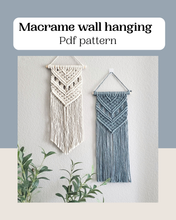 Load image into Gallery viewer, Beginner macrame wall hanging pdf pattern
