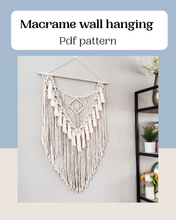 Load image into Gallery viewer, Macrame wall hanging PDF pattern.
