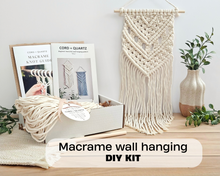 Load image into Gallery viewer, Macrame wall hanging kit "May". Beginner DIY  kits
