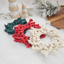 Load image into Gallery viewer, Macrame Christmas ornament pdf PATTERN. DIY boho Christmas ornaments. easy and beginner friendly. instant download. Christmas macrame ideas
