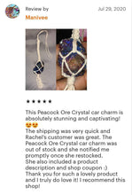 Load image into Gallery viewer, Crystal rear view mirror charm. Car accessories, macrame mirror hangers, metaphysical gifts and crystal accessories. Stocking stuffers
