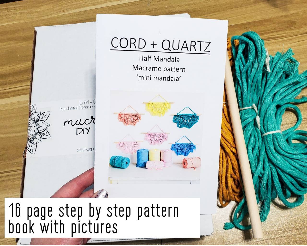 Beginner Macrame Wall Hanging Kit. Craft Kits for Adults and Kids. Bohemian  Home and Wall Decor Diy Kit 