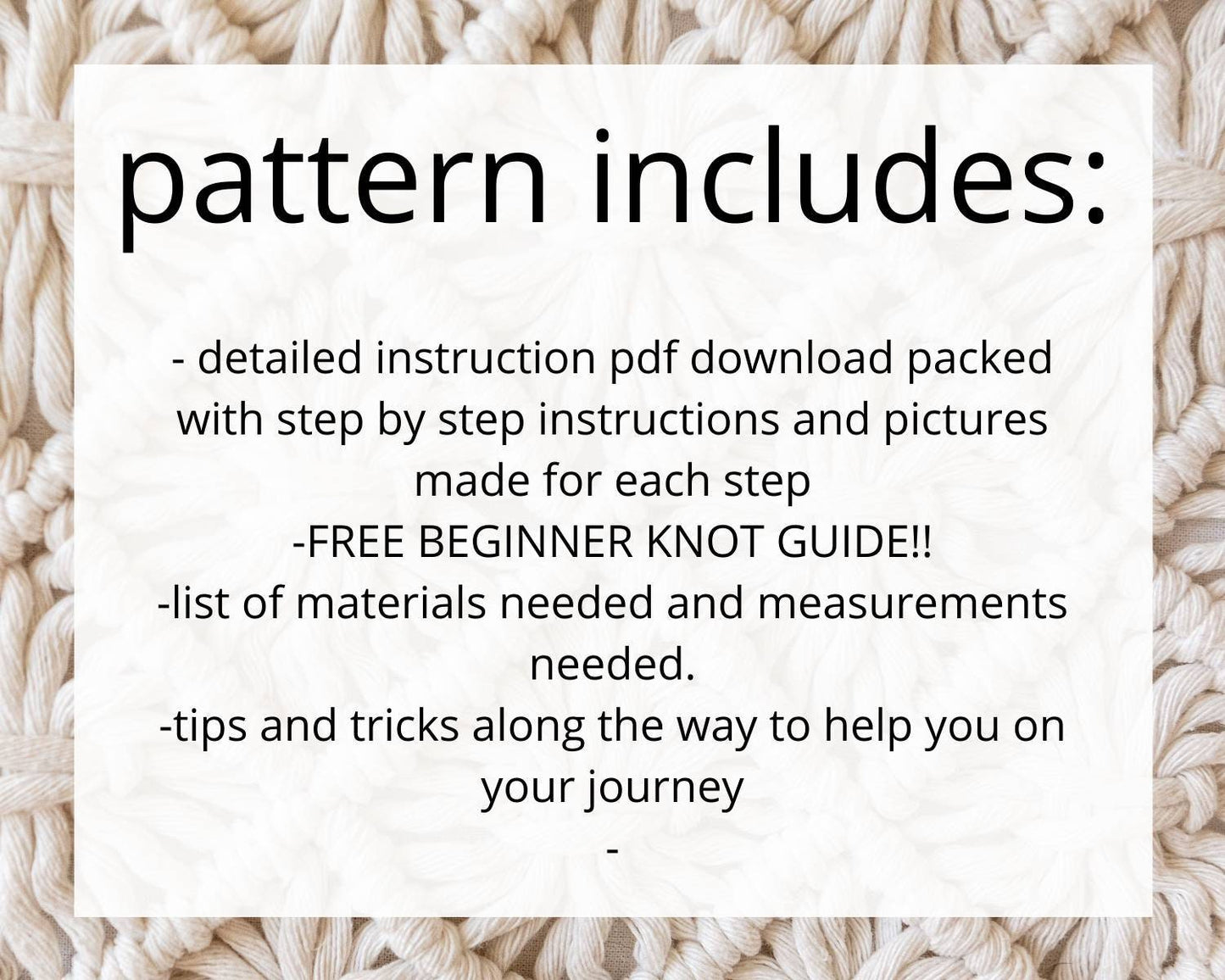 Macrame wall hanging pdf pattern, beginner macrame tutorial, DIY macrame step by step, DIY boho decor, diy craft home decor. English only