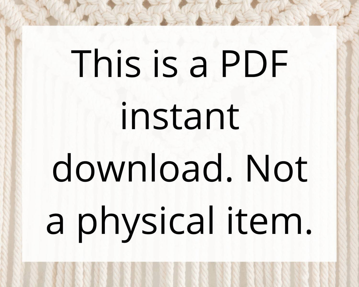 Macrame 12 inch half mandala PDF PATTERN digital download.