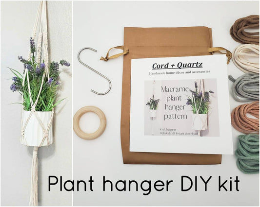 Macrame plant hanger DIY kit.