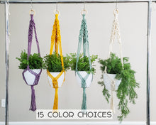 Load image into Gallery viewer, Handmade Macrame plant hangers
