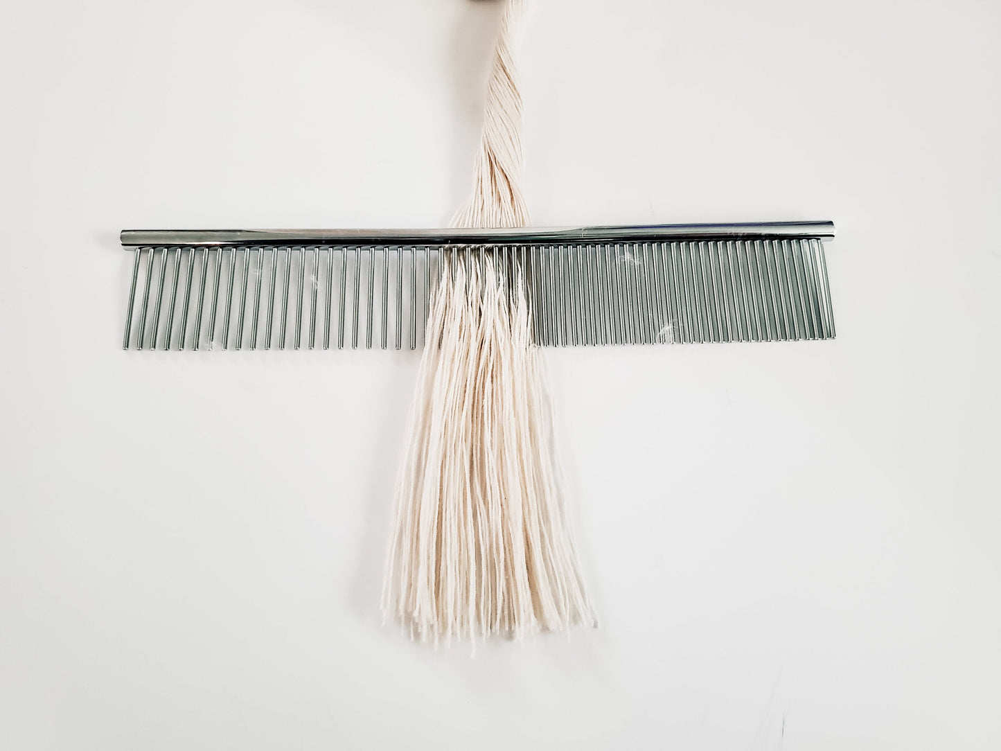 Stainless steel macrame combs. Duel sided fringe and tassels comb. durable macrame supplies.