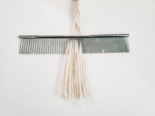 Load image into Gallery viewer, Stainless steel macrame combs. Duel sided fringe and tassels comb. durable macrame supplies.
