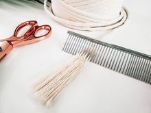 Load image into Gallery viewer, Stainless steel macrame combs. Duel sided fringe and tassels comb. durable macrame supplies.
