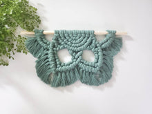 Load image into Gallery viewer, Macrame wall hanging. Macrame flower mandala. Boho nursery decor. Bohemian wall decor. Entryway wall hanging. Flower lovers gift. For her
