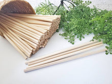 Load image into Gallery viewer, Macrame dowels. 12 inch wooden dowels for crafting and macrame
