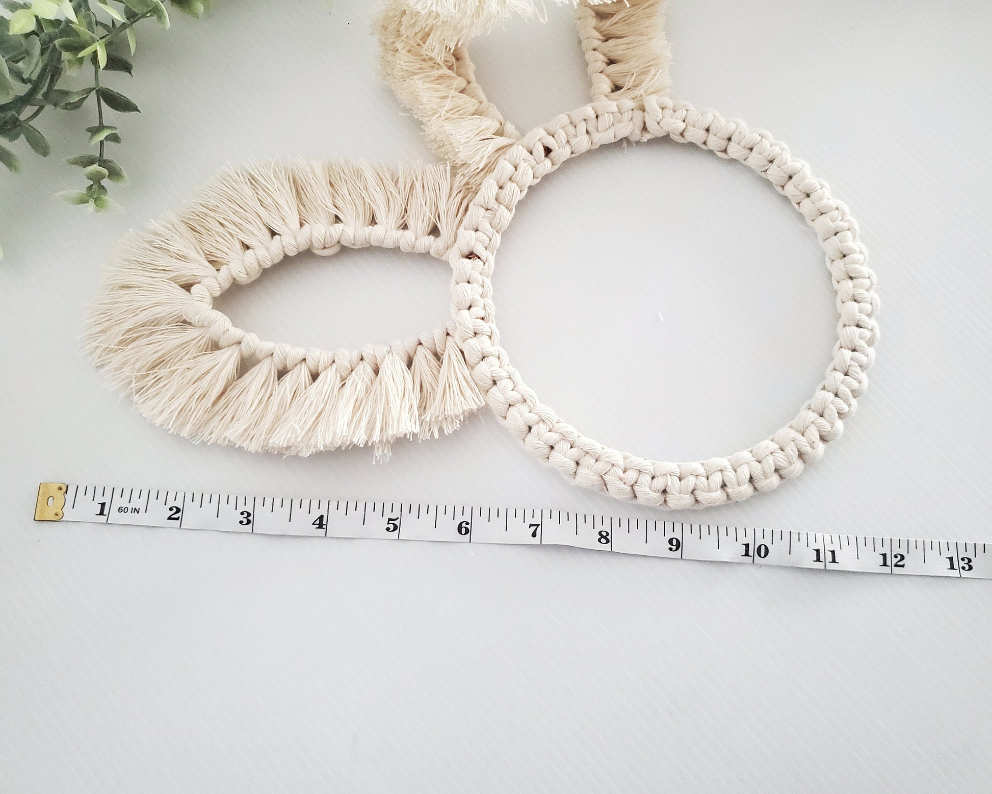 Macrame bunny ears decor. Easter and spring home and wall decor. Rabbit easter wreath. spring centerpiece. minimalist wall hangings